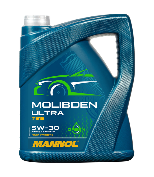 Lubrificante sintético com aditivos - Mannol Molibden Ultra 5W30 (5L)