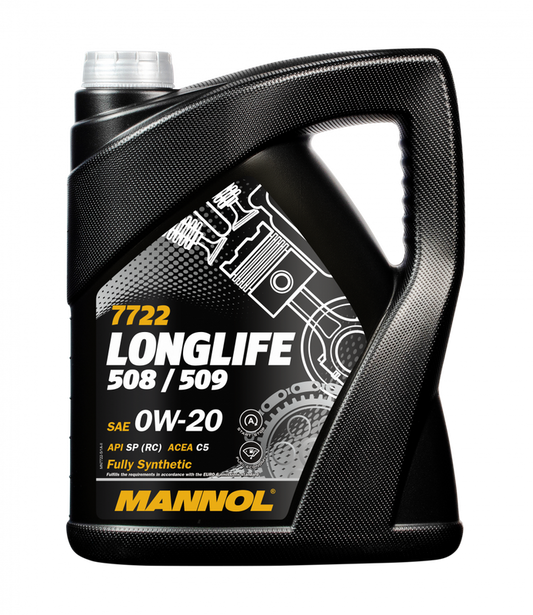 Lubrificante sintético - Mannol Long Life 508/509 0W20 (5L)