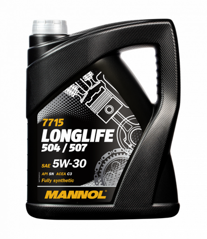 Lubrificante sintético - Mannol Long Life 504/507 5W30 (5L)