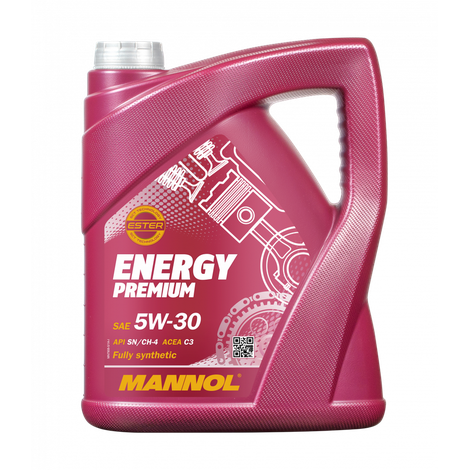 Lubrificante sintético - Mannol Energy Premium 5W30 (5L)