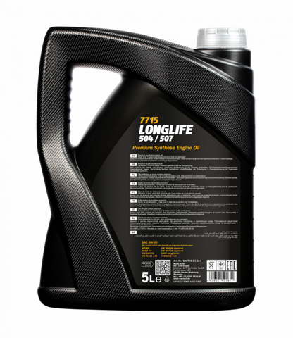 Lubrificante sintético - Mannol Long Life 504/507 5W30 (5L)