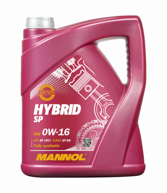 Lubrificante sintético - Mannol Hybrid SP 0W16 (5L)